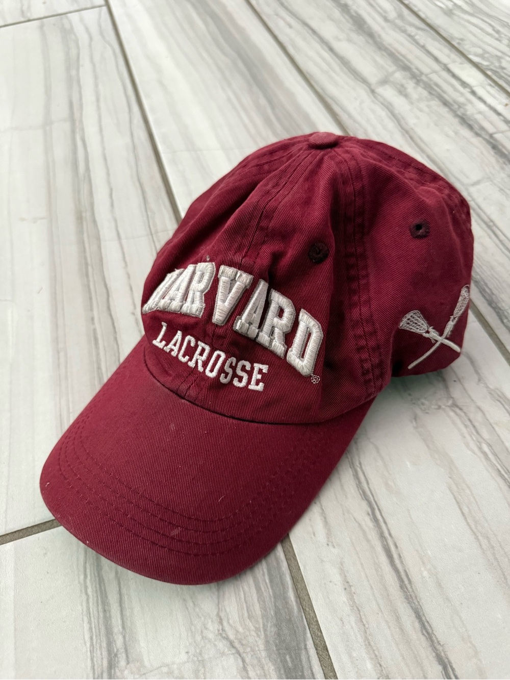 Harvard Lacrosse embroidered Champion hat. EUC